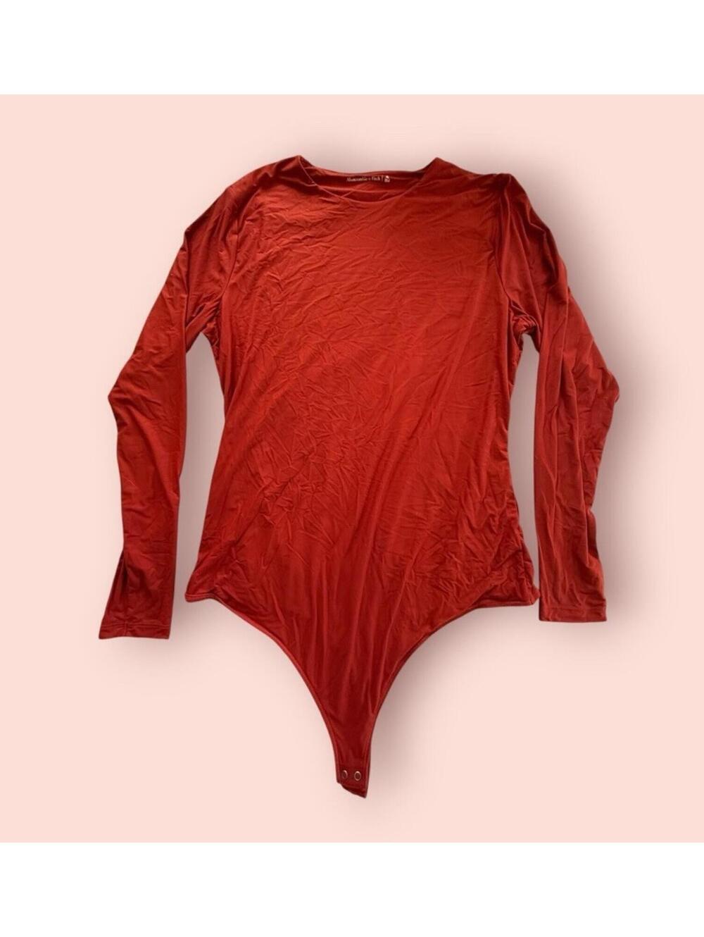 Abercrombie and Fitch Woman’s XL Body Suit Soft - Red